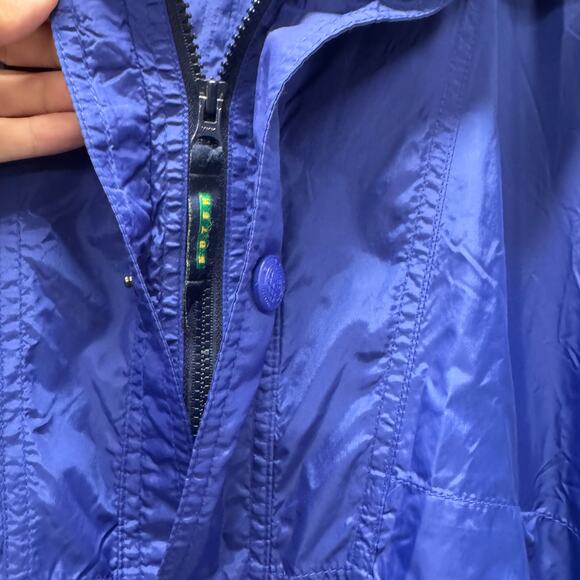 Eddie Bauer Jacket Mens XXL Blue EBTEK Nylon Roll Up Hood Outdoor Vintage - Picture 5 of 8